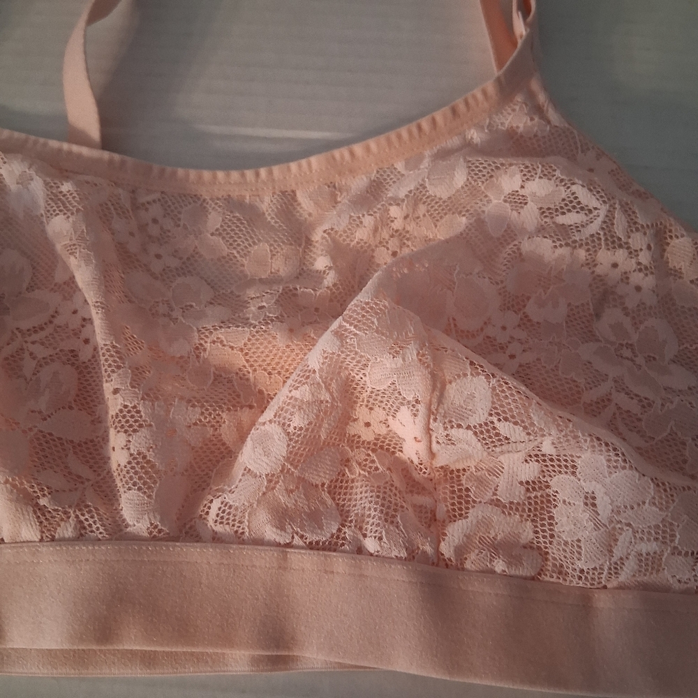 Auden Lace Bralette in Soft Pink Unlined XL - Picture 5 of 6